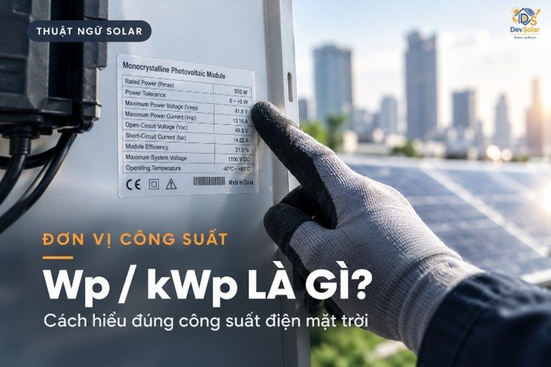 Wp / kWp Là Gì? Cách Hiểu Đúng Đơn Vị Công Suất Điện Mặt Trời